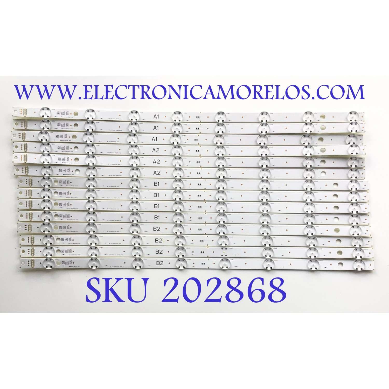 KIT DE LED'S PARA TV LG (INCOMPLETO SOLO 14 PIEZAS) / NUMERO DE PARTE 6916L-2564A / 6916L-2565A / 6916L-2566A / 6916L-2567A / 86'' V16 Stretch / Rev01 2 / PANEL LD860DBN-UJA1 / MODELO 86BH5C-B / NOTA IMPORTANTE:KIT CONSTA DE 20 PIEZAS EN TOTAL